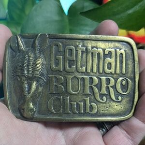 Vintage Burro Belt Buckle